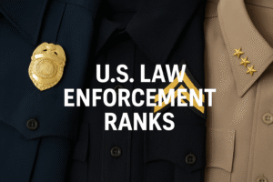 Hierarchy chart of U.S. law enforcement ranks