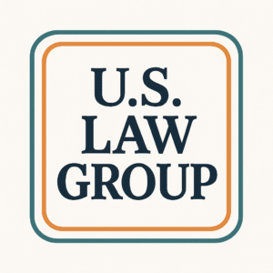 "Graphic image titled 'U.S. LAW GROUP' with serif font inside a bordered frame."